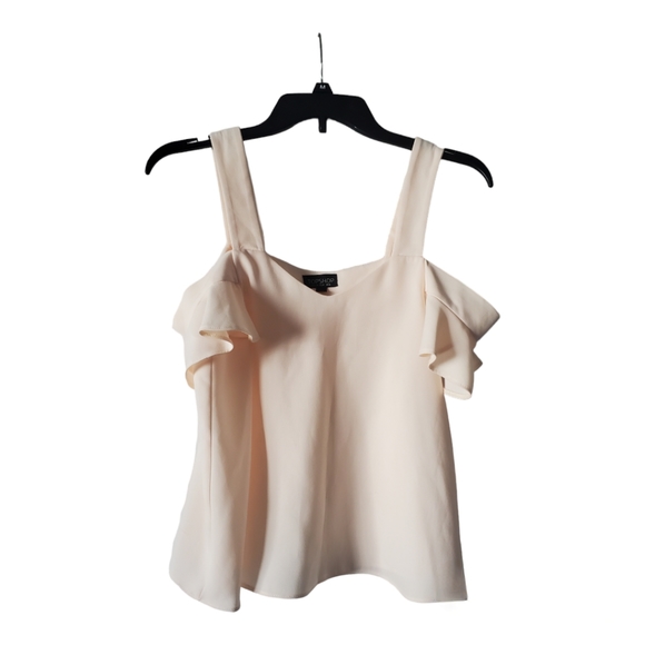 Topshop Tops - Topshop off shoulder‎ cream top